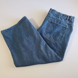 Vintage Burry Lane Flannel Lined Jeans Men's Size 42x24 Blue Denim